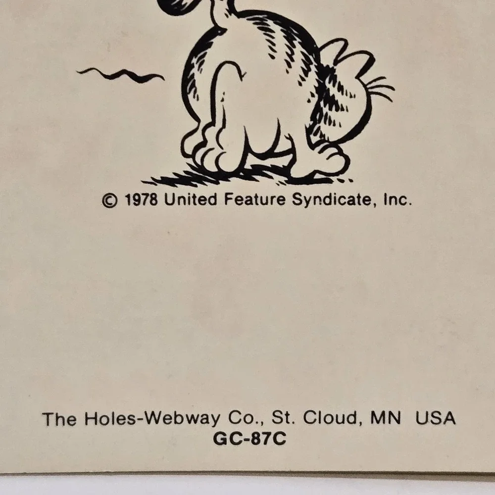 Garfield vintage 1978